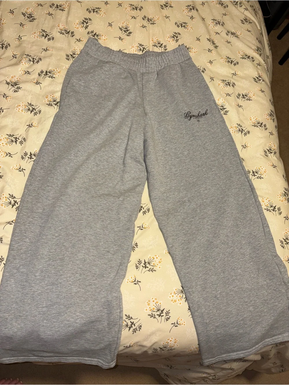 Gymshark Gray Wide-Leg Track Pants